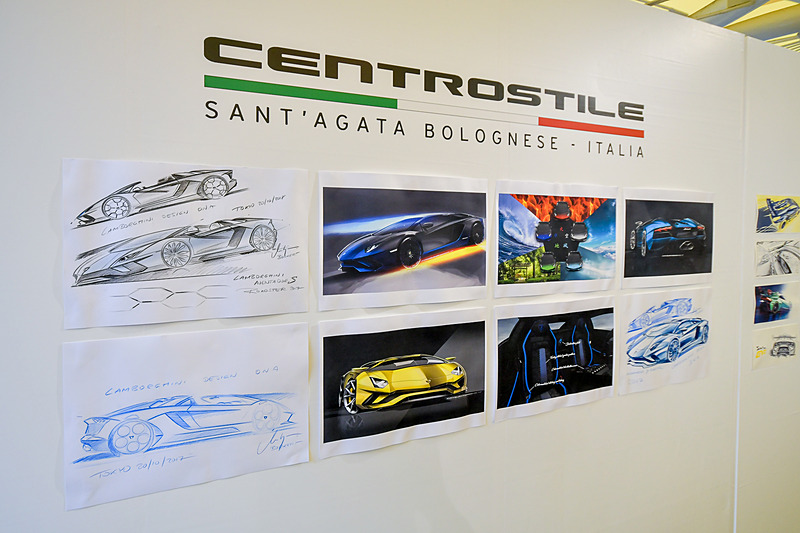 貴重なデザインスケッチなども展示されていた