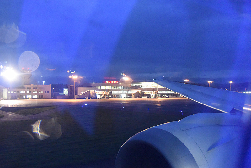 旭川空港から離陸