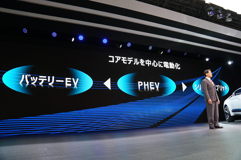 三菱自動車の強みとなるSUVや電動化技術を発展させた、技術的プロトタイプとしての提案となる「e-EVOLUTION CONCEPT」