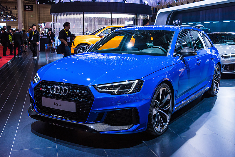 2018年に日本でも発売される「RS 4 Avant」。こちらも日本では初お披露目となった
