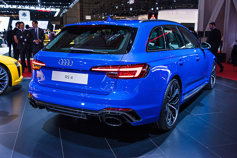 2018年に日本でも発売される「RS 4 Avant」。こちらも日本では初お披露目となった