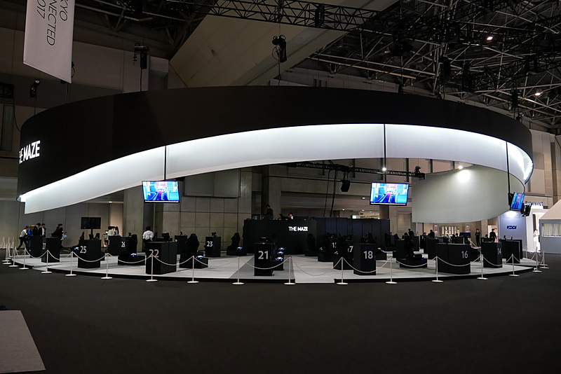 このような特設ゾーンが用意され、最大30人が同時に体験できる