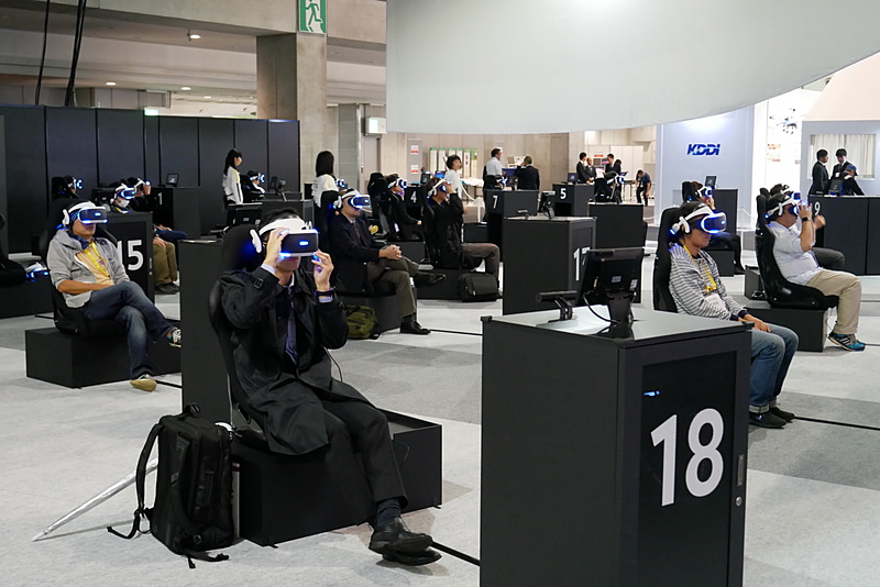 参加者全員がPlayStation VRを装着するとゲームがスタート