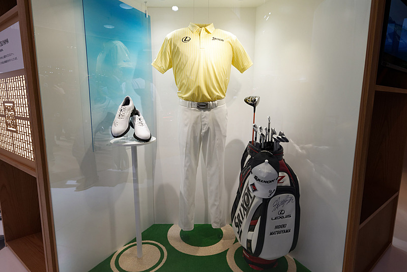 プロゴルファー松山英樹選手のサイン入りゴルフバッグやシューズなど