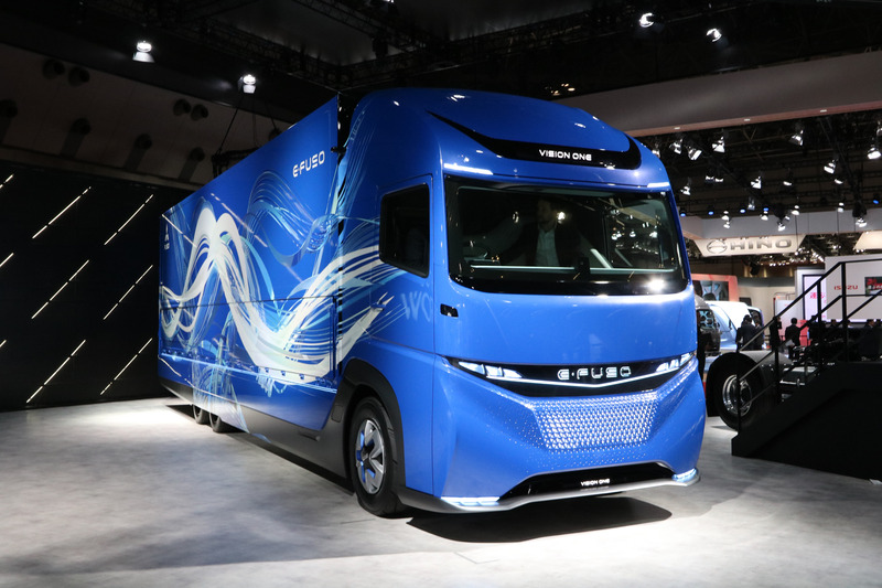 発表された大型電気トラックのコンセプトモデルE-FUSO「Vision ONE」