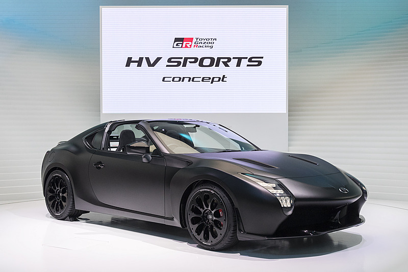 GR HV SPORTS concept。ボディカラーはマットブラック