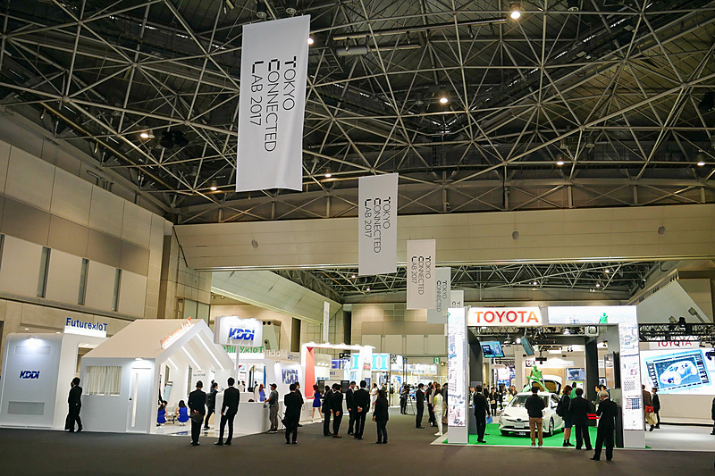 「TOKYO CONNECTED LAB 2017」ではトヨタ、日産、ホンダなどがモビリティ社会について展示