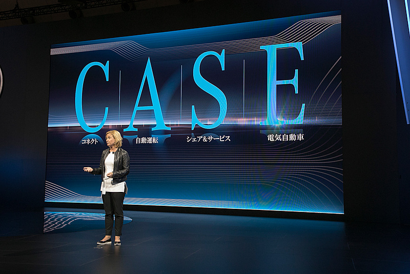 将来的にも優位な立場でいるため、コネクティビティのC、オートノマスドライビングのA、シェアドモビリティのS、エレクトリティケーションのEを並べた「CASE」というプログラムを行なっている