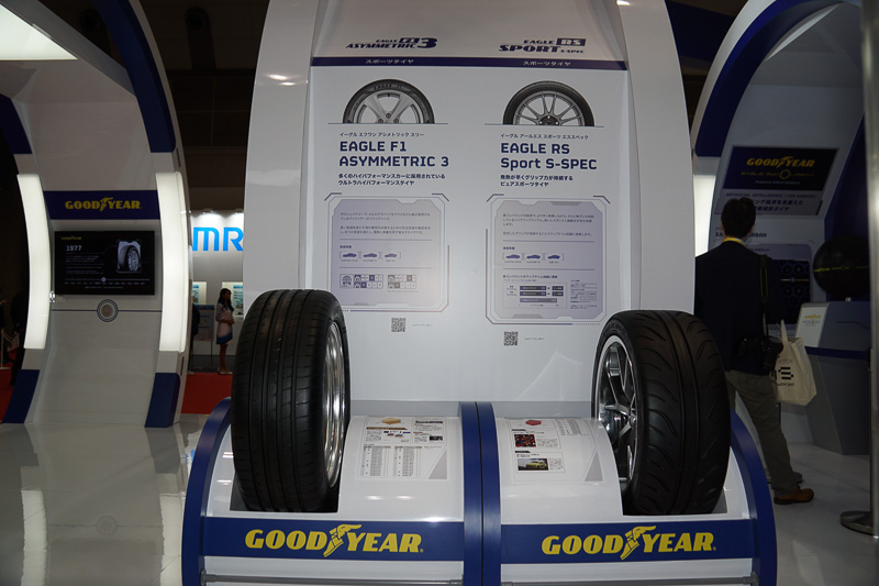 市販タイヤの展示
