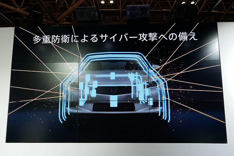 ECUや車内ネットワークにセキュリティ対策を施すとともに、多重防御技術を採用しサイバー攻撃に備える