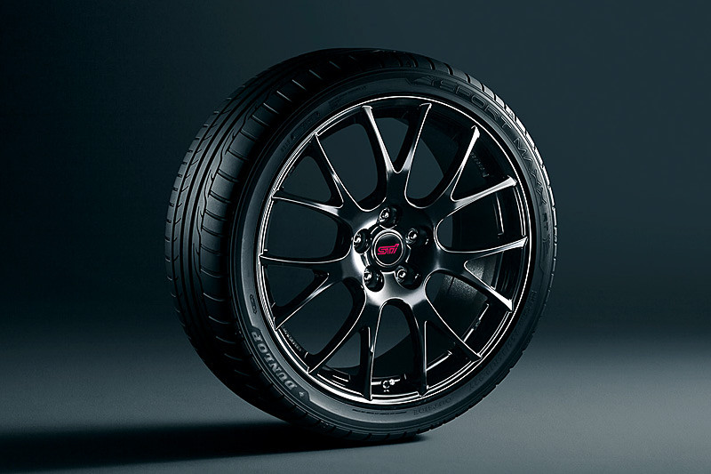 STI製BBS 19インチ×8.5J鍛造アルミホイール（ブラック）