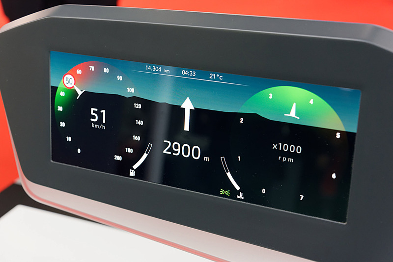インストルメントパネル用の一般的な自動車用OSと、インフォテイメント用のOS、ユーティリティ的に使えるAndroid OSの3つのOSを統合したシステムをワンチップセットで実現しているソリューション。それぞれ密接に連携しながら作動するが、マルチコアCPUのコアごとに仮想化され、完全に3つのOSが分離した状態で稼働する。そのため、インフォテイメントやAndroidの負荷が高まったりダウンした場合でも、最も重要な自動車用OSには影響しない。3つを別々のシステムにするよりコストメリットが大きいとしている