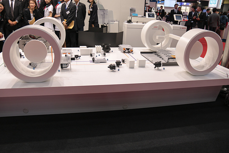 イーアクスルに関する展示とプレゼンテーション