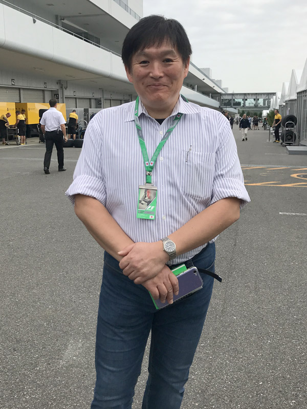 パドックで小倉茂徳さんとバッタリ。少し痩せたように見える。うらやましい