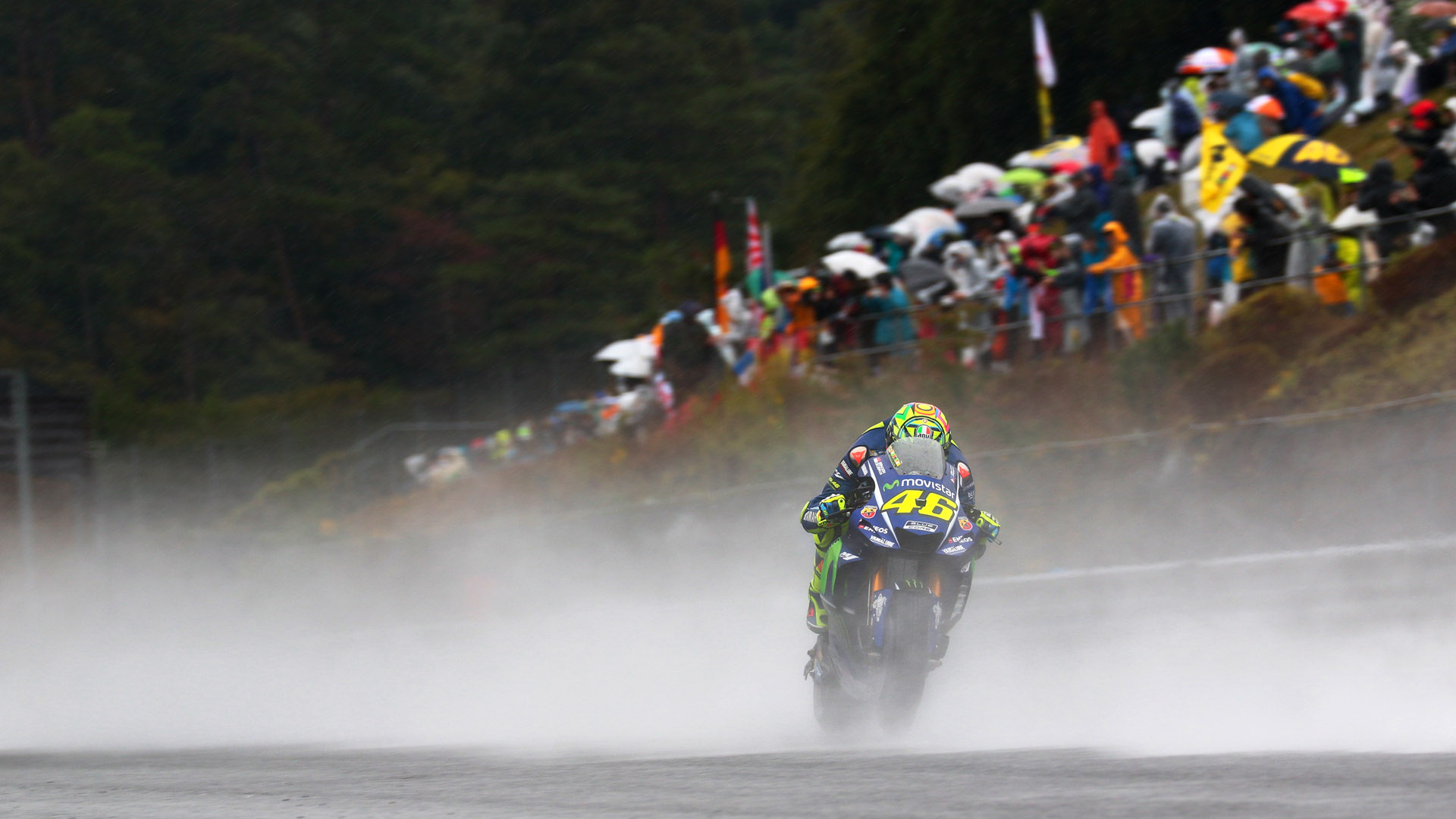 翌週のMotoGPは3日間雨だった