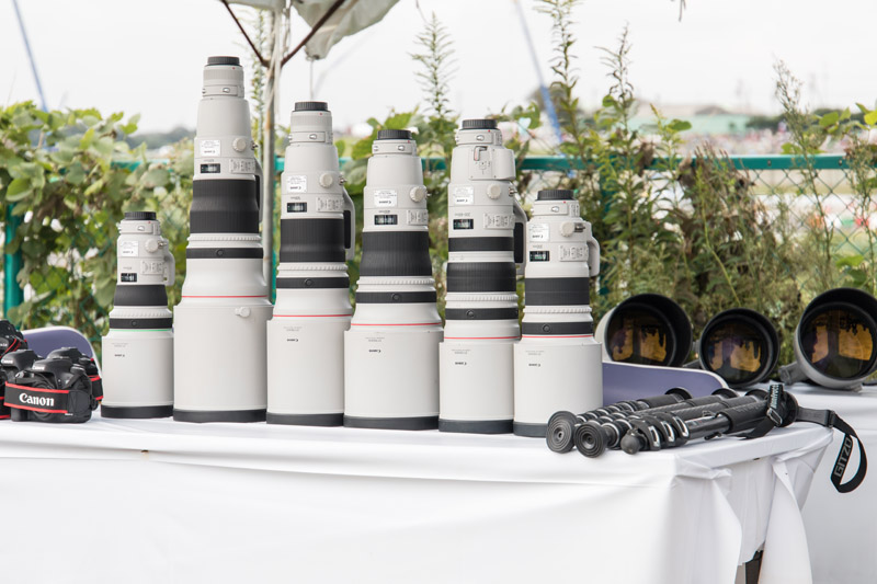 超望遠レンズ体験は昨年と同様、ヘアピンと逆バンクで開催された