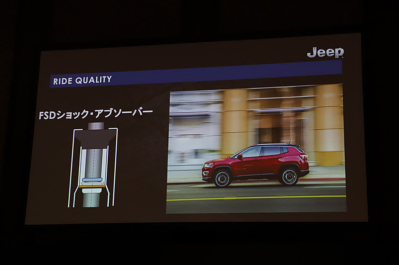 フロントとリアに「FSDショック・アブソーバー」を採用