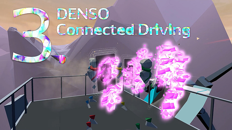 現実世界側の盾コントローラはコンパクトで軽量だが、仮想世界ではこれがワイドに広がった巨大な盾として見える