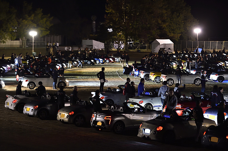 こちらは岡山県美星町に移動しての夜のイベント風景