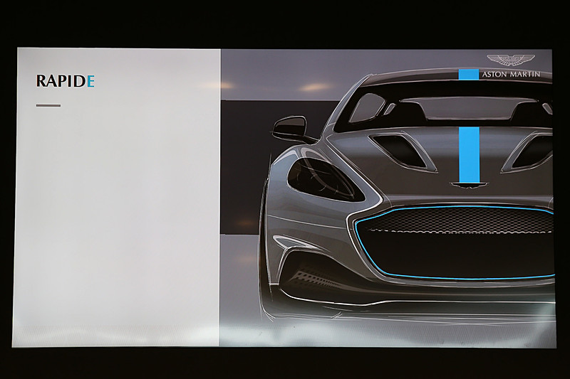 同社初のEV（電気自動車）「RapidE（ラピード E）」は2019年に155台限定で生産される