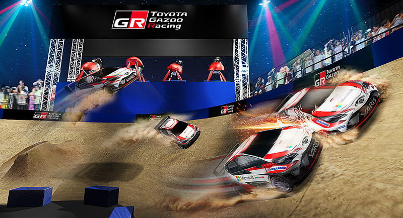 タミヤ監修のシミュレーターとヘッドマウントディスプレイ、RCカーを使った新感覚のカーレースが楽しめる「Gravity Rally（グラビティ・ラリー）」