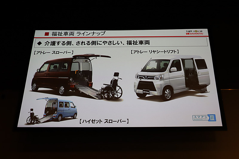 福祉車両のラインアップ