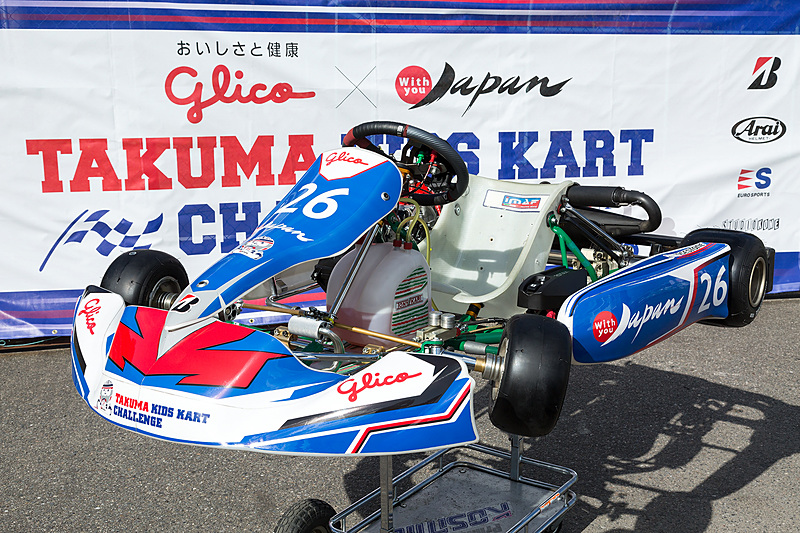 琢磨選手のカートはシニア仕様。こちらの最高速は100km/hぐらいとのこと