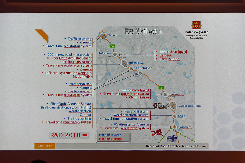 「オーロラ・ボレアリス」プロジェクトでは、降雪地域の38km区間の道路で容易に自動運転等の実証実験ができるよう整備する