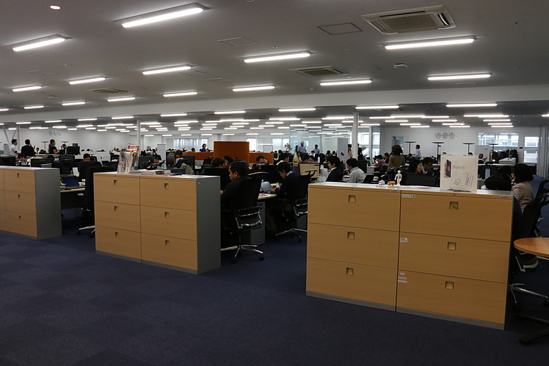 こちらは人事・総務本部/IT・プロセス本部のオフィス