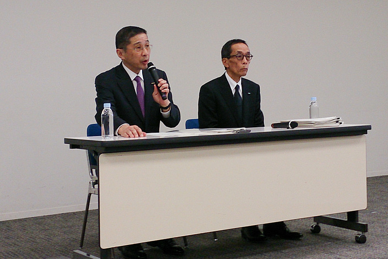 11月17日に完成検査の不備に関する調査結果と再発防止策を発表。日産自動車 代表取締役社長兼最高経営責任者の西川廣人氏が会見を開いた
