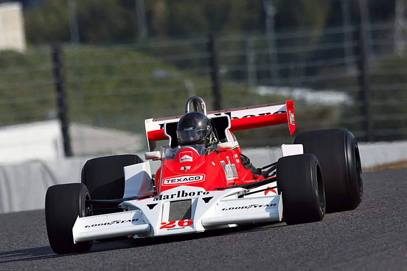 1977年、1978年に使われたマクラーレン M26・フォード、77年日本GPの優勝車でもある