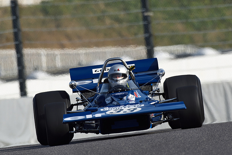 1970年のティレル001・フォード。ティレルが初めて内製したシャシー。1971年にジャッキー・スチュワートがチャンピオンになっている