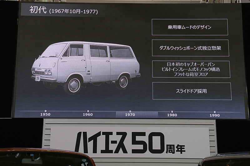 日本初のキャブオーバーバンであり、狭い場所でも開閉可能なスライドドアを備えたことも高く評価された