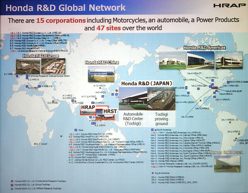 世界各国に広がるホンダの研究開発施設