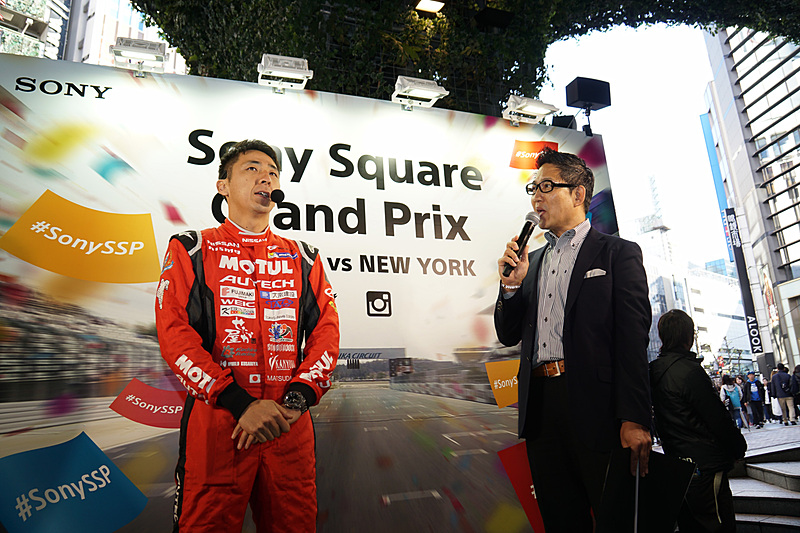 イベントに登場した松田次生選手とピエール北川氏