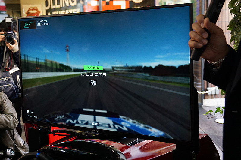 松田選手はタイムアタックで2分6秒078を記録