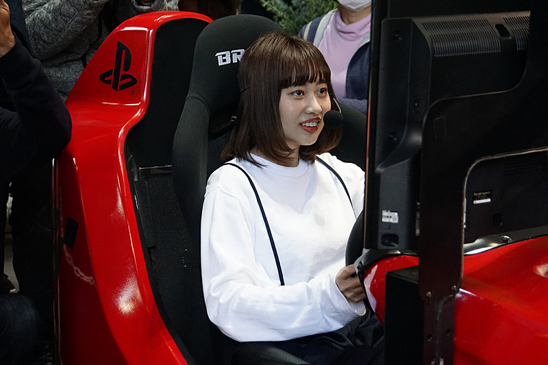 自宅で練習をしてきたというミズモリ選手、初心者とは見えない走りを見せた