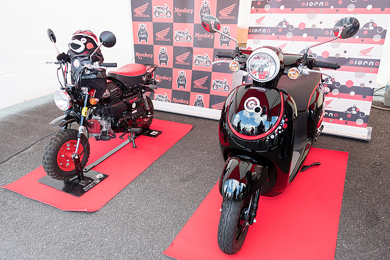 熊本らしくモンキーのくまモン バージョンが展示されていた