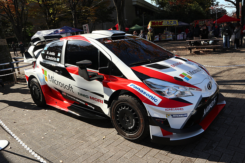 こちらはレプリカだが、2017年からトヨタがWRCに参戦した「ヤリスWRC」