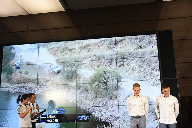 有名なタナック組の池ポチャ事件の映像が流されると、苦笑のタナック選手。続きはYouTubeで見ることができる