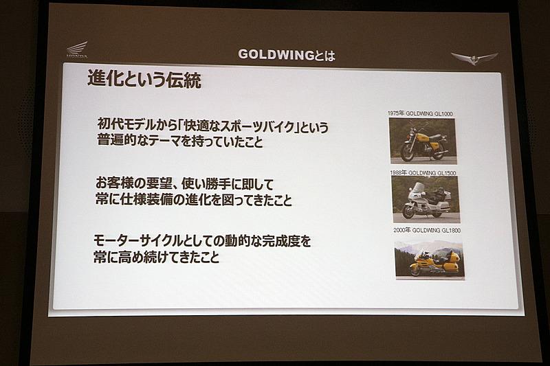 ゴールドウイングの歴史について