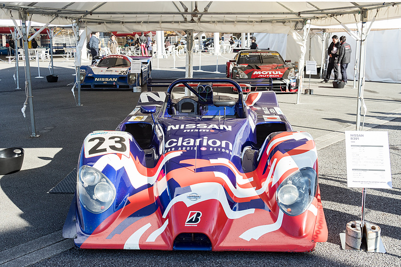 家族限定のファミリーライドには「NISSAN R391」（中央）、「NISSAN R91CP」（左）、「MOTUL AUTECH GT-R（2016）」（右）の3台を用意