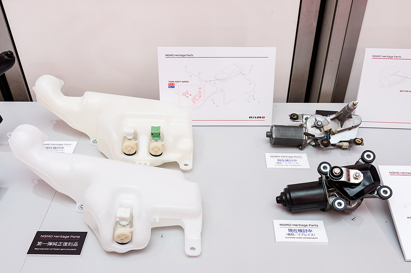 復刻パーツと復刻検討パーツを展示