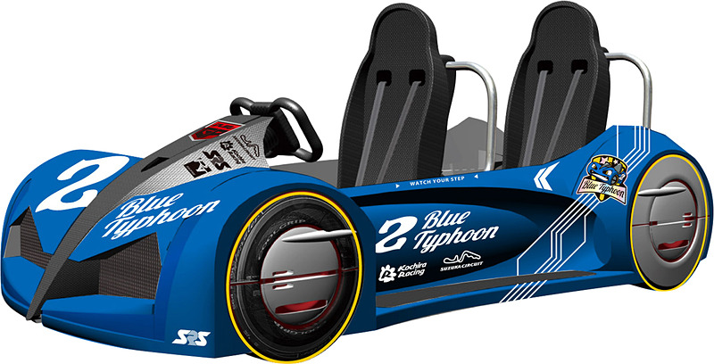 DUEL GPのマシン。ボディサイズは2530×1350×1056mm（全長×全幅×全高）