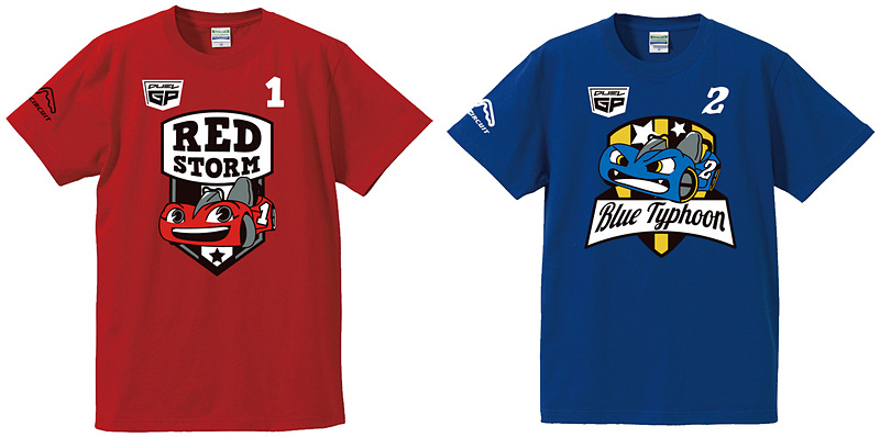 「Tシャツ」はキャラクターごとに10種類が用意されるほか、対応する身長別に110cm、130cm、150cmタイプを設定