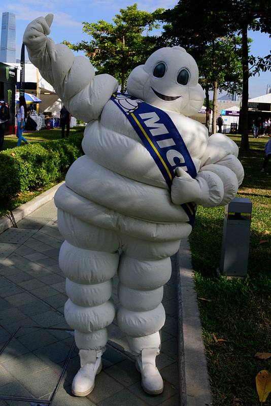 香港のフォーミュラEで見ることができたビバンダム君。日本とは異なるデザイン