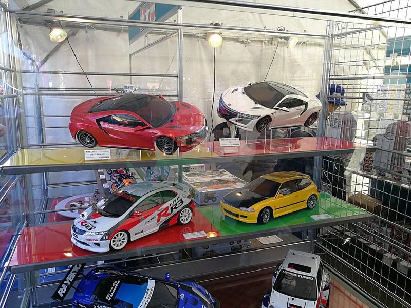 タミヤブースで販売されたホンダ車のプラモデルやスケールモデル