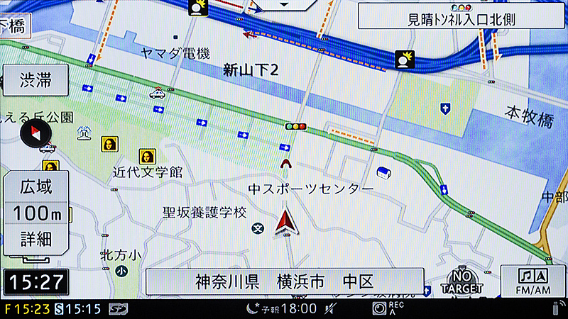 ゾーン30（緑の網掛け部分）やヒヤリハット地点のON/OFFが可能