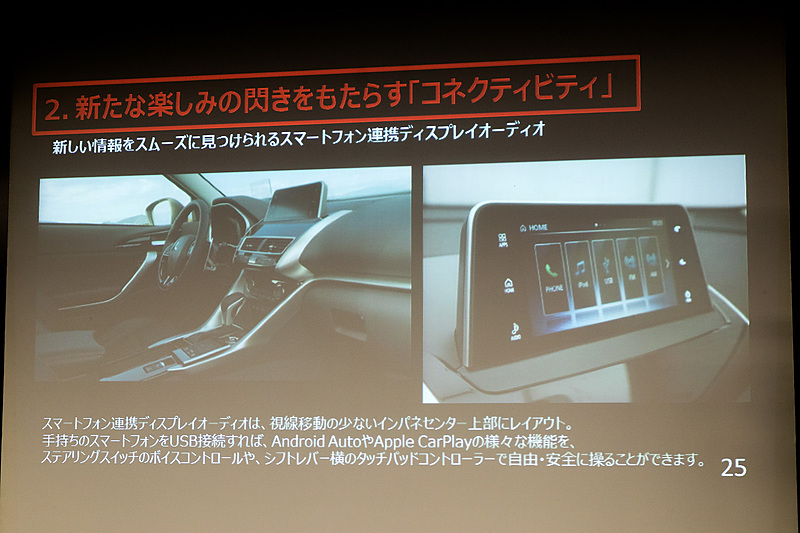 スマートフォン連携ディスプレイオーディオを採用