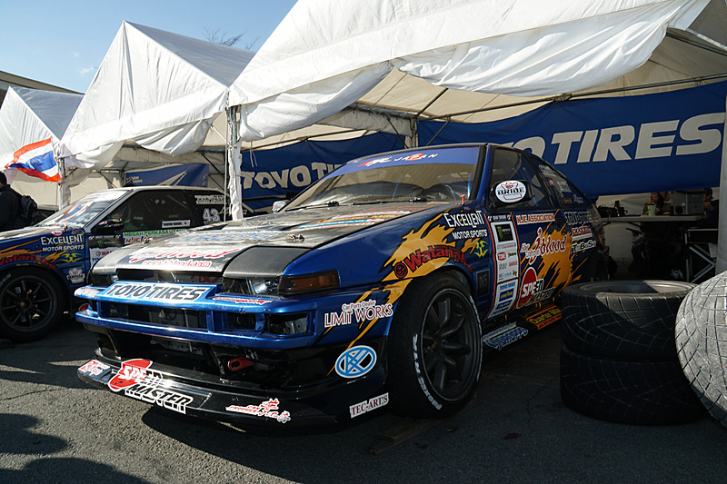 ドリフトコースではドリフト車両の同乗体験イベント